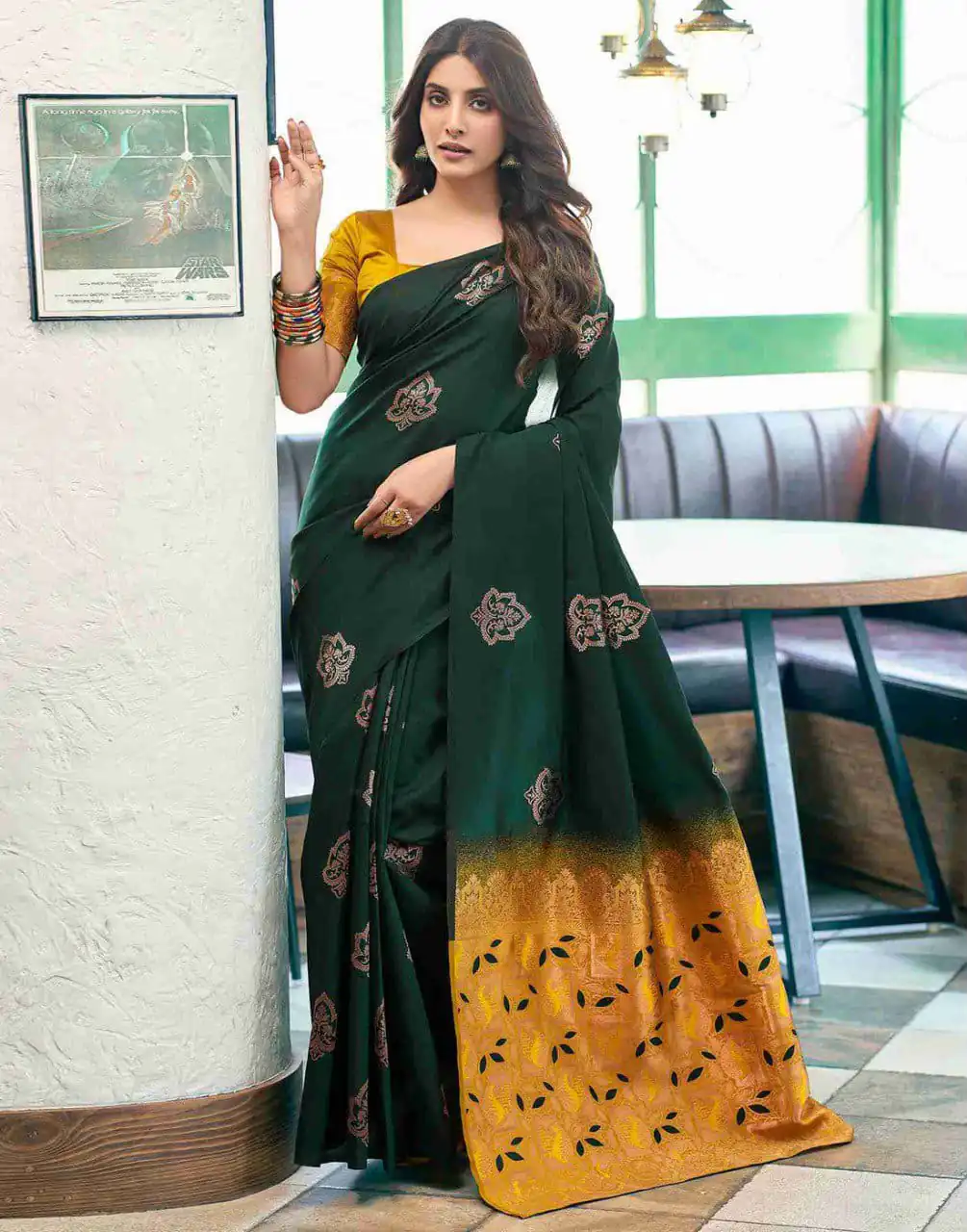 KPR 217 Green Soft Lichi Silk Jacquard Work Saree with Designer Work Wedding, Party, Festive, Events, Deal ₹1299. Delivery 4-6 Working Days. Shop now. | Designer Sarees, Modern Digital sarees, Sarees, Bollywood Sarees, Creative Sarees, Embroidered Sarees, Ethnic Saree, Party Wear Sarees