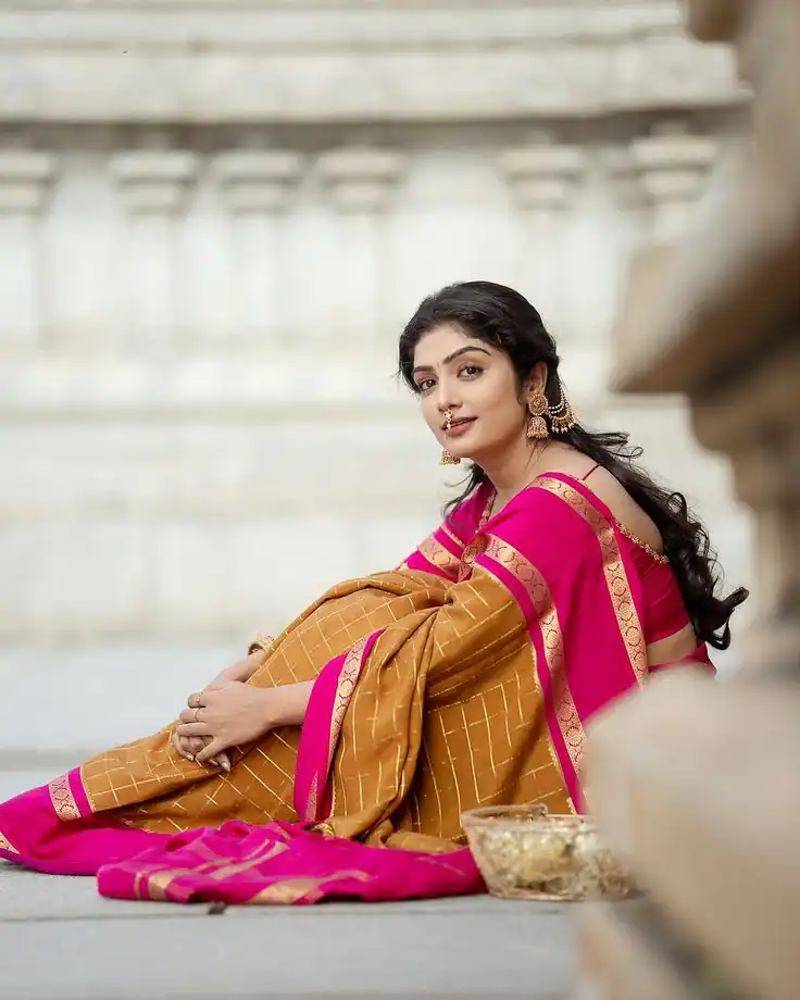 KPR 287 Mustered Color Yellow Soft Lichi Silk Saree with Jacquard Work. Best Price ₹1449. Delivery 4-6 Working Days. Shop now. | Designer Sarees, Modern Digital sarees, Sarees, Bollywood Sarees, Creative Sarees, Embroidered Sarees, Ethnic Saree, Party Wear Sarees