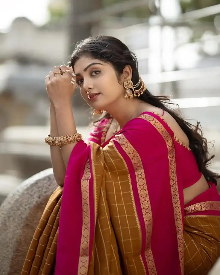 KPR 287 Mustered Color Yellow Soft Lichi Silk Saree with Jacquard Work. Best Price ₹1449. Delivery 4-6 Working Days. Shop now. | Designer Sarees, Modern Digital sarees, Sarees, Bollywood Sarees, Creative Sarees, Embroidered Sarees, Ethnic Saree, Party Wear Sarees