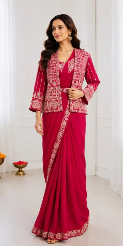 BB 64 Blue Pink Silk Saree with Embroidery Work & Sequins Work. Affordable Price ₹2499. Delivery 4-6 Working Days. Shop now. | Designer Sarees, Modern Digital sarees, Sarees, Bollywood Sarees, Creative Sarees, Embroidered Sarees, Ethnic Saree, Party Wear Sarees