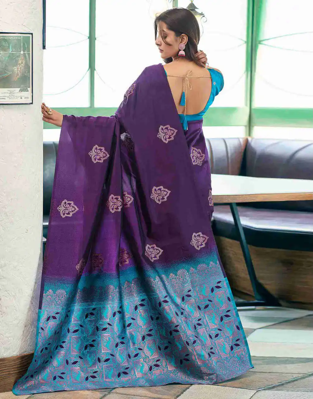 KPR 217 Purple Soft Lichi Silk Jacquard Work Saree with Designer Work Wedding, Party, Festive, Events, Deal ₹1299. Delivery 4-6 Working Days. Shop now. | Designer Sarees, Modern Digital sarees, Sarees, Bollywood Sarees, Creative Sarees, Embroidered Sarees, Ethnic Saree, Party Wear Sarees