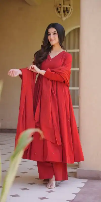 NF 1292 Red Perfect for Wedding, Party, Temple Visit, Makar Sankranti, Housewarming – Affordable Price ₹2399. Delivery 4-6 Work | Anarkali Suits, Bollywood Anarkali, Creative-Anarkali, Designer Anarkali, Embroidered Anarkali, Party Wear Anarkali, Salwar suit