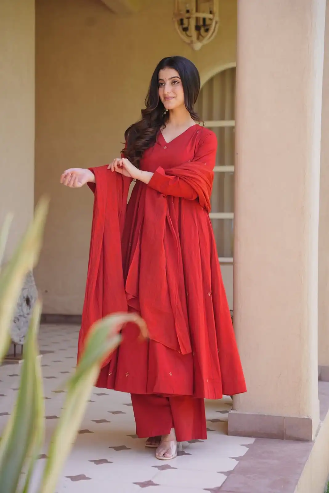 NF 1292 Red Perfect for Wedding, Party, Temple Visit, Makar Sankranti, Housewarming – Affordable Price ₹2399. Delivery 4-6 Work | Anarkali Suits, Bollywood Anarkali, Creative-Anarkali, Designer Anarkali, Embroidered Anarkali, Party Wear Anarkali, Salwar suit