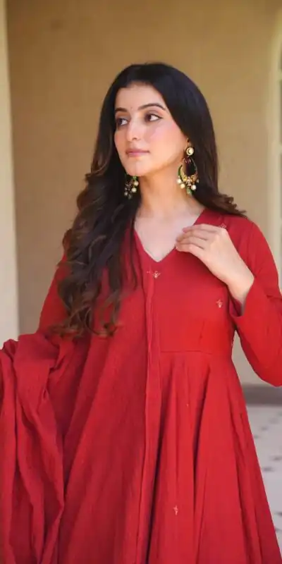 NF 1292 Red Perfect for Wedding, Party, Temple Visit, Makar Sankranti, Housewarming – Affordable Price ₹2399. Delivery 4-6 Work | Anarkali Suits, Bollywood Anarkali, Creative-Anarkali, Designer Anarkali, Embroidered Anarkali, Party Wear Anarkali, Salwar suit