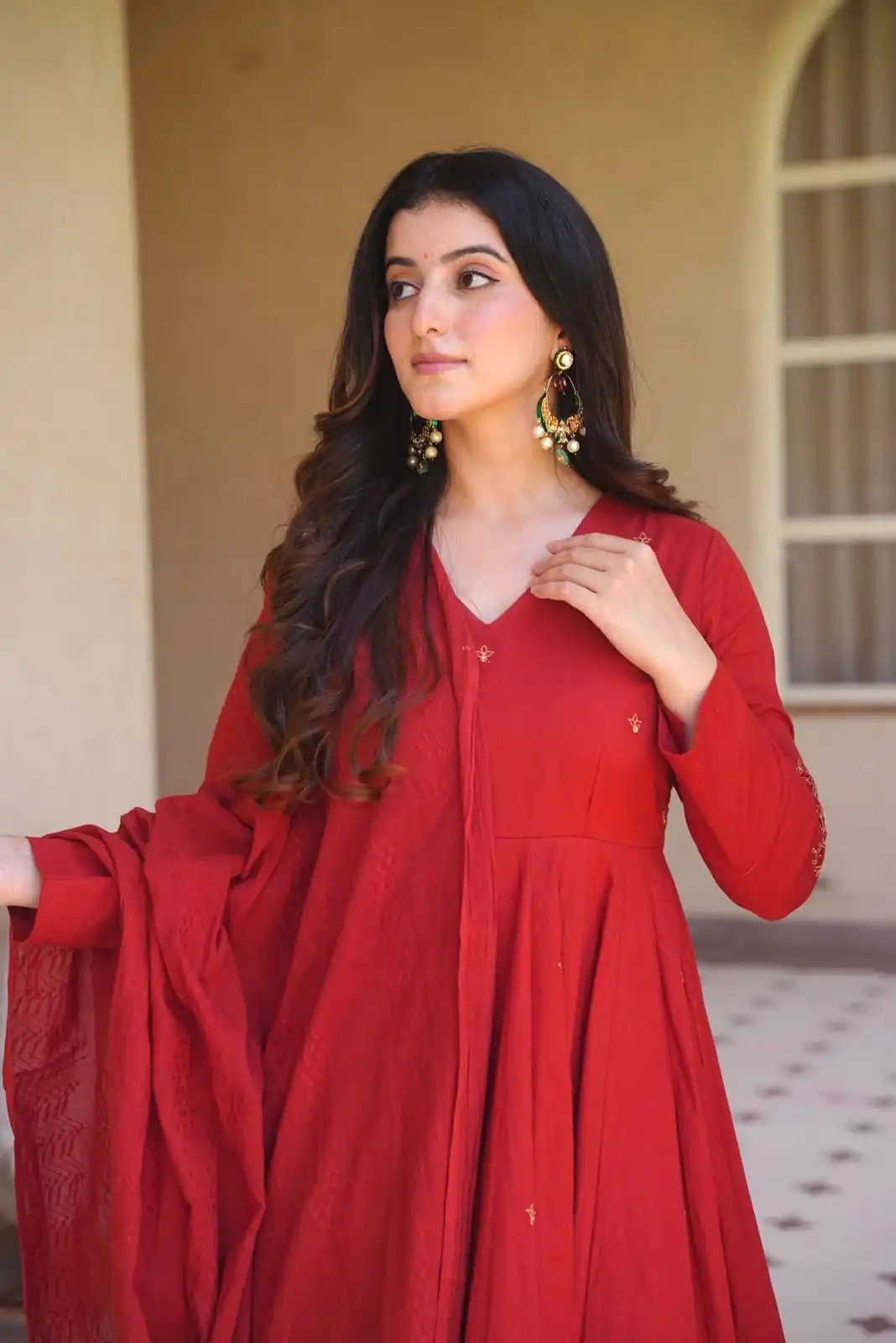 NF 1292 Red Perfect for Wedding, Party, Temple Visit, Makar Sankranti, Housewarming – Affordable Price ₹2399. Delivery 4-6 Work | Anarkali Suits, Bollywood Anarkali, Creative-Anarkali, Designer Anarkali, Embroidered Anarkali, Party Wear Anarkali, Salwar suit