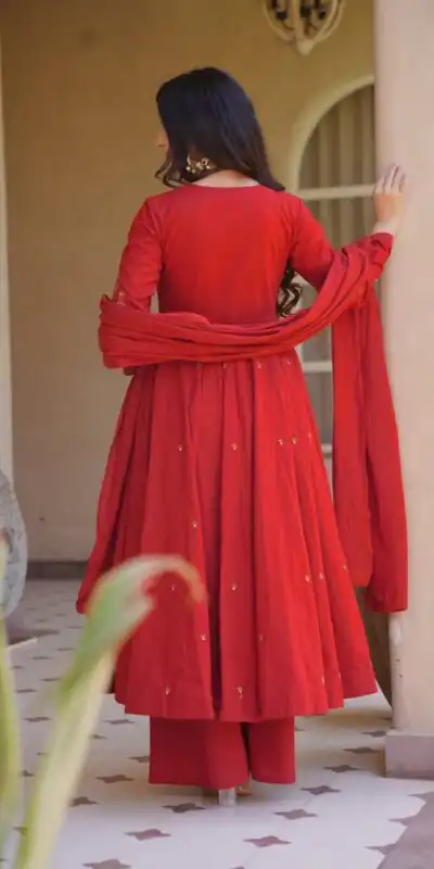 NF 1292 Red Perfect for Wedding, Party, Temple Visit, Makar Sankranti, Housewarming – Affordable Price ₹2399. Delivery 4-6 Work | Anarkali Suits, Bollywood Anarkali, Creative-Anarkali, Designer Anarkali, Embroidered Anarkali, Party Wear Anarkali, Salwar suit