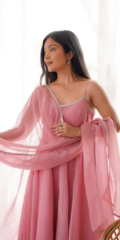 KB 287 Pink Crunchy Silk Salwar Suit Perfect for Wedding, Party, Onam, Housewarming, Karwa Chauth – . Get it for ₹1999. Delivery 4-6 Working Days. | Anarkali Suits, Bollywood Anarkali, Creative-Anarkali, Designer Anarkali, Embroidered Anarkali, Party Wear Anarkali