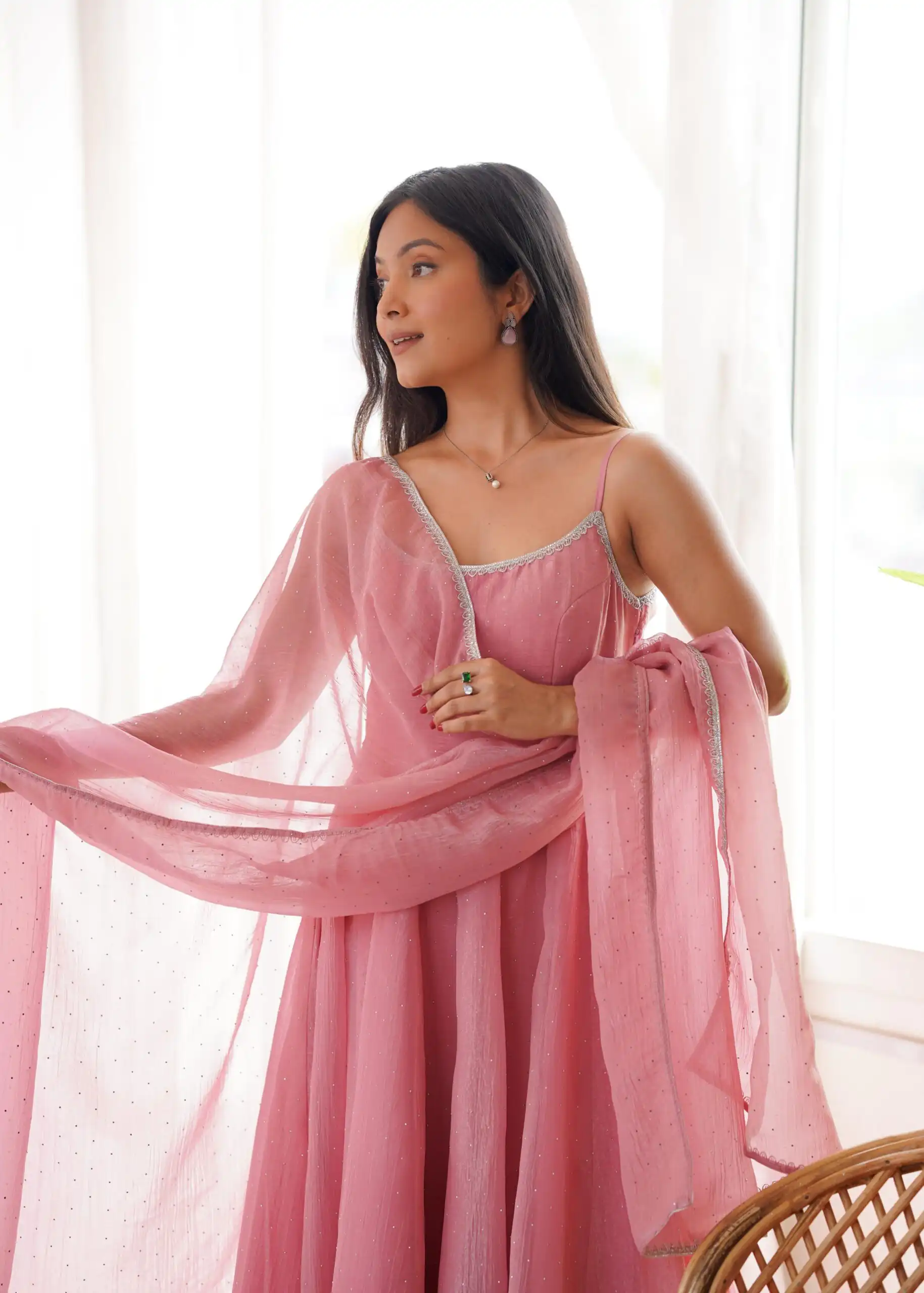 KB 287 Pink Crunchy Silk Salwar Suit Perfect for Wedding, Party, Onam, Housewarming, Karwa Chauth – . Get it for ₹1999. Delivery 4-6 Working Days. | Anarkali Suits, Bollywood Anarkali, Creative-Anarkali, Designer Anarkali, Embroidered Anarkali, Party Wear Anarkali