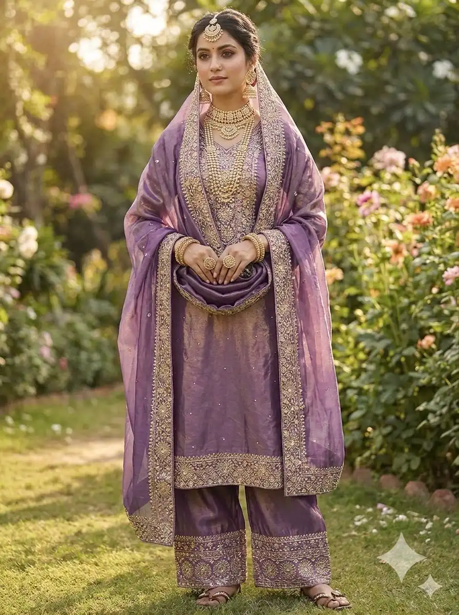 JF 040 Purple Fendy Silk Salwar Suitwith Embroidery Work & Lace Work. Now at just ₹2049. Delivery 4-6 Working Days. Shop now. | Jump Suits, Salwar suit, Casual Suits, Creative suits, Designer Suits, Palazzo Suits, Party Wear Suits, Patiala Suits, Straight Suits
