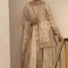 Angelic Cream Chinon Silk Embroider Work Salwar Suit