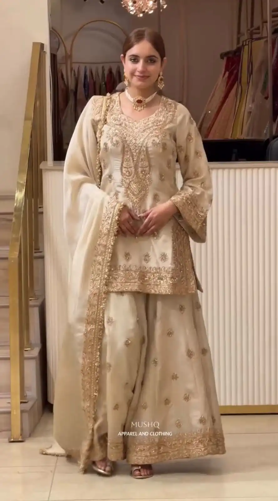 AD 236 Cream Color Chinon Silk Salwar Suit with Embroidery Work. Online Get it for ₹2149. Delivery 4-6 Working Days. Shop now. | Jump Suits, Salwar suit, Casual Suits, Creative suits, Designer Suits, Palazzo Suits, Party Wear Suits, Patiala Suits, Straight Suits