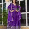 SP 12 Purple in American Silk Sequins Work & Thread Embroidery Gown . Introductory Price ₹2399. Delivery 4-6 Working Days. Shop now. | Gowns, Bollywood Gowns, Creative Gowns, Designer Gowns, Embroidered Gowns, Party Wear Gowns