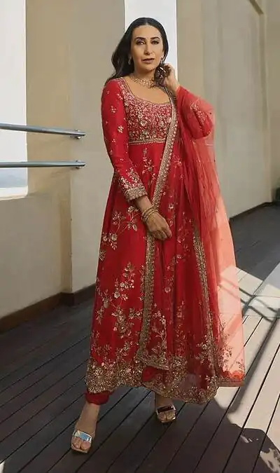 SSR 545 Red in Red Georgette Embroidery Work & Sequins Work Gown . Festive Deal ₹2149. Delivery 4-6 Working Days. Shop now. | Gowns, Bollywood Gowns, Creative Gowns, Designer Gowns, Embroidered Gowns, Party Wear Gowns