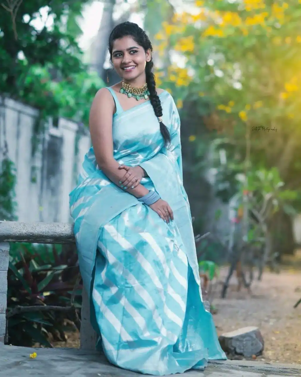 KPR 094 Sky Blue Color Yellow Soft Lichi Silk Saree with Jacquard Work. Best Price ₹1299. Delivery 4-6 Working Days. Shop now. | Designer Sarees, Modern Digital sarees, Sarees, Bollywood Sarees, Creative Sarees, Embroidered Sarees, Ethnic Saree, Party Wear Sarees
