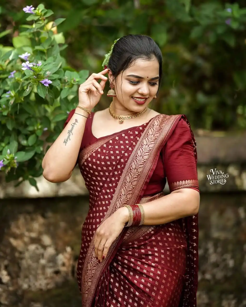 KPR 264 Maroon Soft Lichi Silk Saree with Lace Work & Lace Border. Introductory Price ₹1349. Delivery 4-6 Working Days. Shop now. | Designer Sarees, Modern Digital sarees, Sarees, Bollywood Sarees, Creative Sarees, Embroidered Sarees, Ethnic Saree, Party Wear Sarees