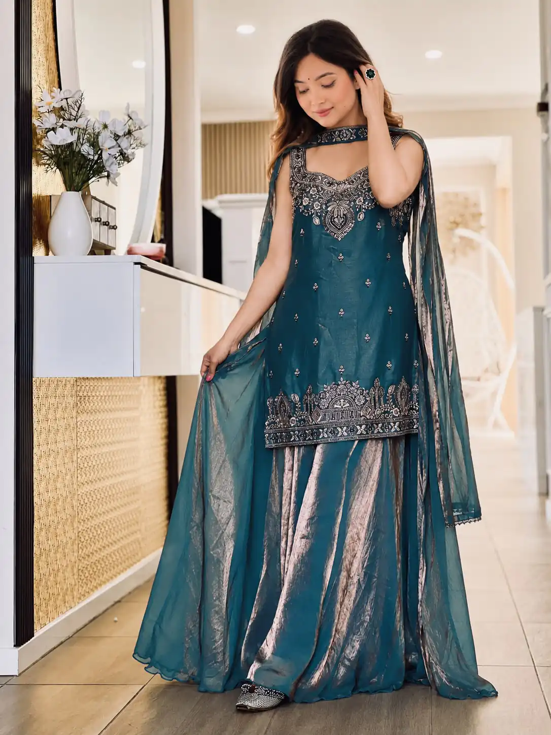 MF 489 Blue in Pure Frendy Silk Zari Work & Embroidery Work Salwar Suit . Special Price ₹2099. Delivery 4-6 Working Days. Shop now. | Jump Suits, Salwar suit, Casual Suits, Creative suits, Designer Suits, Palazzo Suits, Party Wear Suits, Patiala Suits, Straight Suits