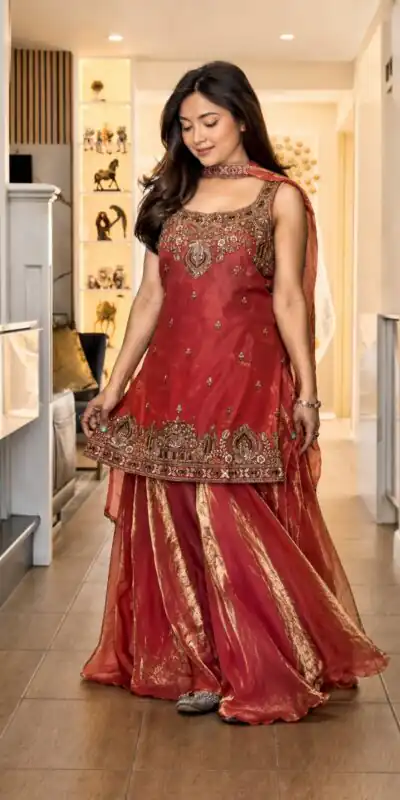 MF 489 Red in Pure Frendy Silk Zari Work & Embroidery Work Salwar Suit . Special Price ₹2099. Delivery 4-6 Working Days. Shop now. | Jump Suits, Salwar suit, Casual Suits, Creative suits, Designer Suits, Palazzo Suits, Party Wear Suits, Patiala Suits, Straight Suits