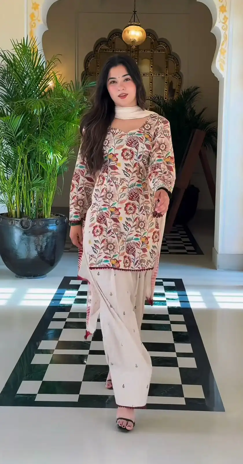 MF 532 Cream Color Cream Cambric Cotton Salwar Suit with Digital Print. Get it for ₹1999. Delivery 4-6 Working Days. Shop now. | Jump Suits, Salwar suit, Casual Suits, Creative suits, Designer Suits, Palazzo Suits, Party Wear Suits, Patiala Suits, Straight Suits