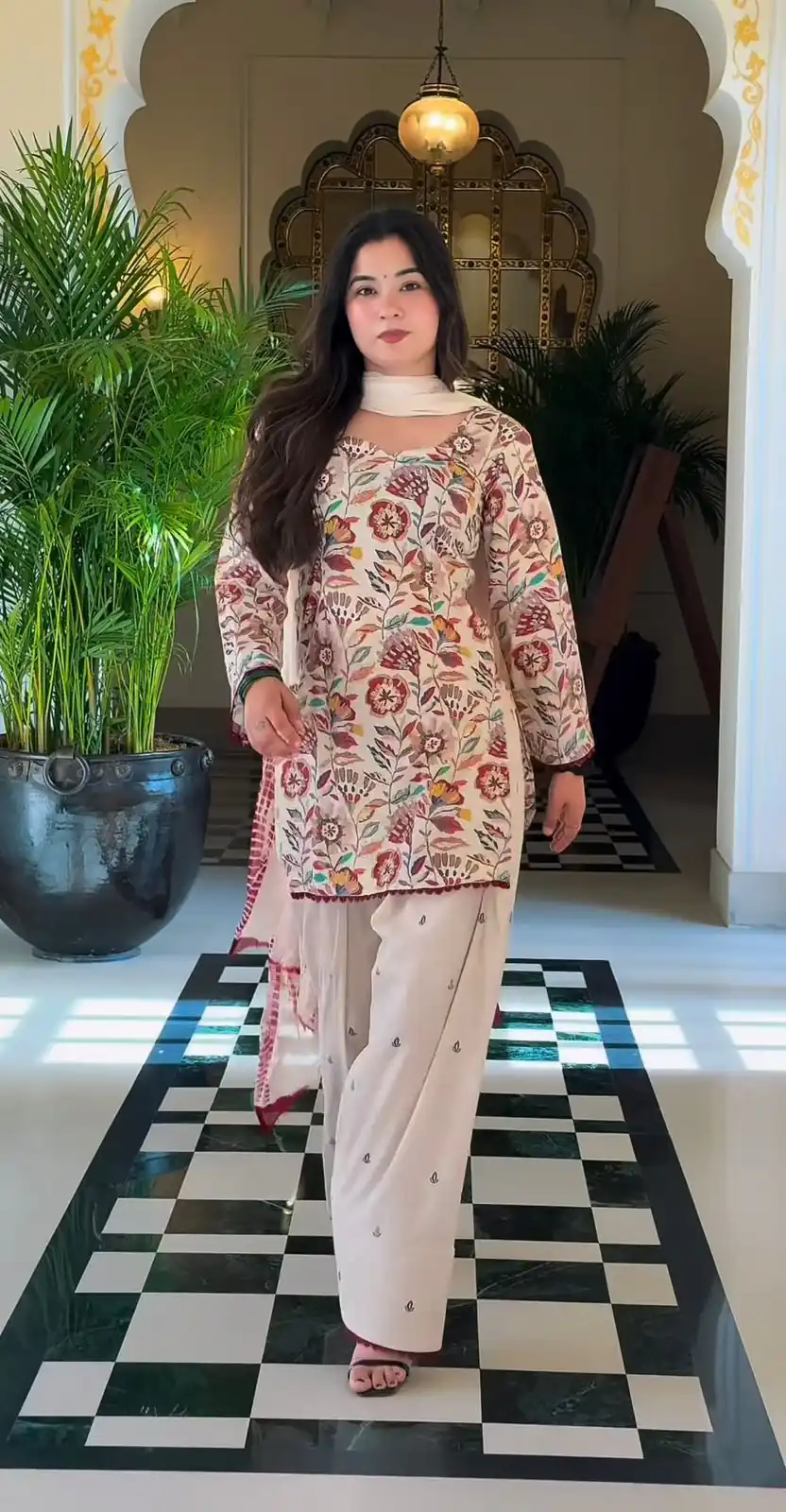 MF 532 Cream Color Cream Cambric Cotton Salwar Suit with Digital Print. Get it for ₹1999. Delivery 4-6 Working Days. Shop now. | Jump Suits, Salwar suit, Casual Suits, Creative suits, Designer Suits, Palazzo Suits, Party Wear Suits, Patiala Suits, Straight Suits