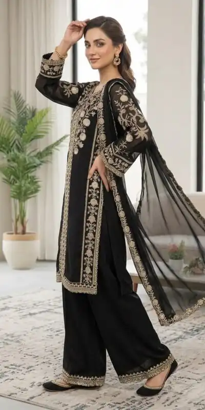 LG 2122 Black | Roman Salwar Suit with Sequins Work & Embroidery Work. Special Price ₹2149. Delivery 4-6 Working Days. Shop now. | Jump Suits, Salwar suit, Casual Suits, Creative suits, Designer Suits, Palazzo Suits, Party Wear Suits, Patiala Suits, Straight Suits