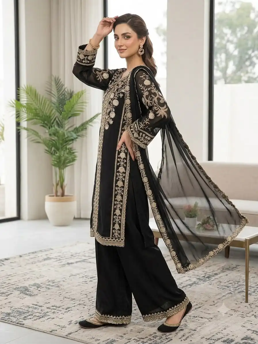 LG 2122 Black | Roman Salwar Suit with Sequins Work & Embroidery Work. Special Price ₹2149. Delivery 4-6 Working Days. Shop now. | Jump Suits, Salwar suit, Casual Suits, Creative suits, Designer Suits, Palazzo Suits, Party Wear Suits, Patiala Suits, Straight Suits