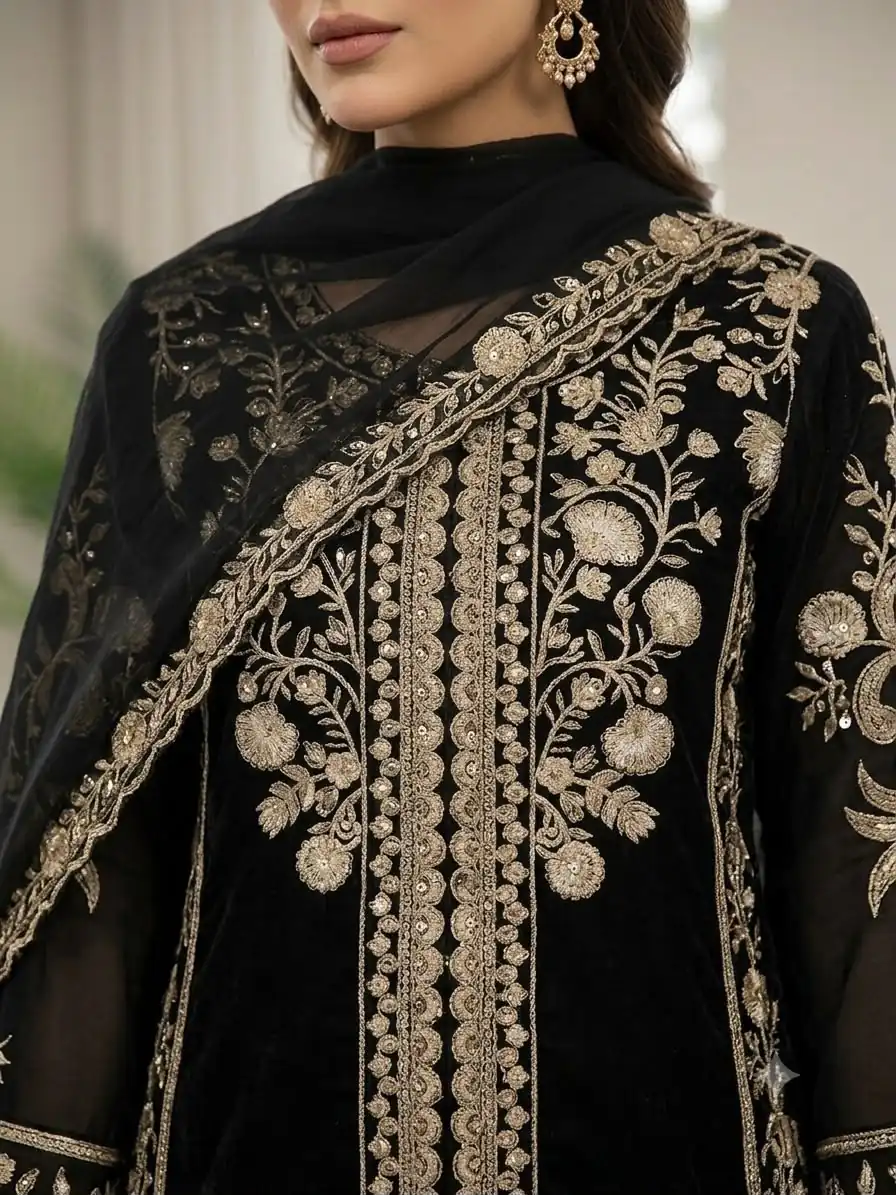 LG 2122 Black | Roman Salwar Suit with Sequins Work & Embroidery Work. Special Price ₹2149. Delivery 4-6 Working Days. Shop now. | Jump Suits, Salwar suit, Casual Suits, Creative suits, Designer Suits, Palazzo Suits, Party Wear Suits, Patiala Suits, Straight Suits