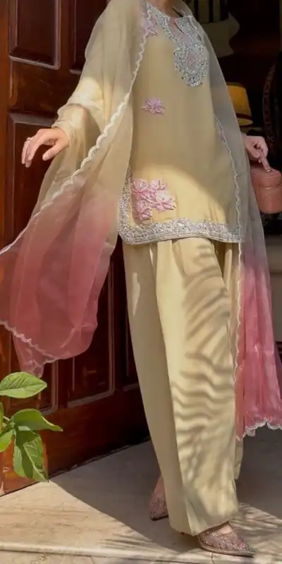 KD 1626 Cream Rayon Butti Silk Salwar Suit with Embroidery Work. Special Price ₹2099. Delivery 4-6 Working Days. Shop now. | Jump Suits, Salwar suit, Casual Suits, Creative suits, Designer Suits, Palazzo Suits, Party Wear Suits, Patiala Suits, Straight Suits