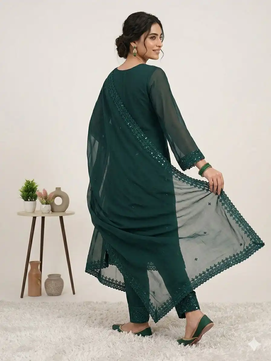 LG 2117 Teal Color Faux Georgette Salwar Suit with Designer Work. Affordable Price ₹2049. Delivery 4-6 Working Days. Shop now. | Jump Suits, Salwar suit, Casual Suits, Creative suits, Designer Suits, Palazzo Suits, Party Wear Suits, Patiala Suits, Straight Suits