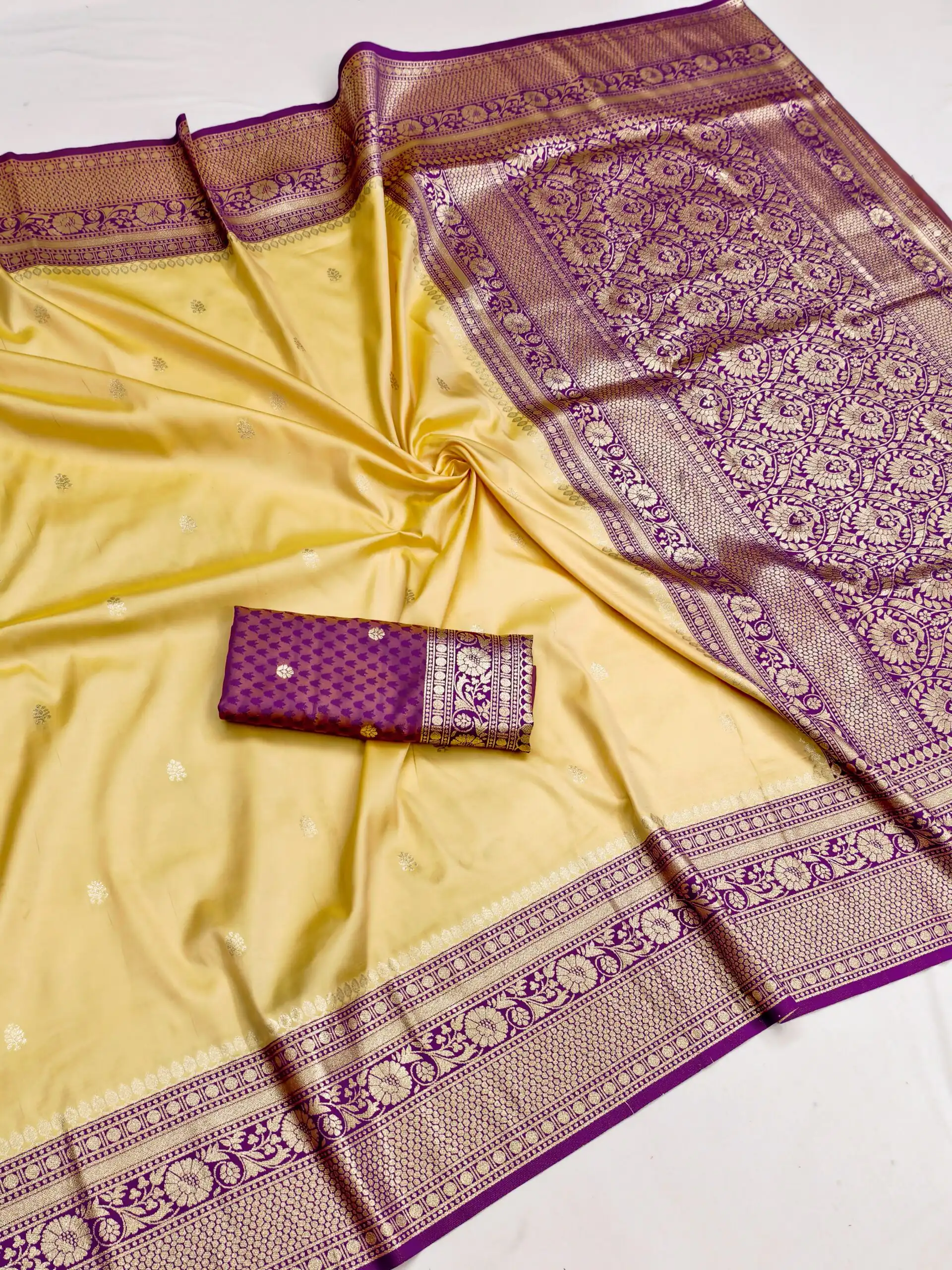 MB 6079 Cream Soft Banarasi Silk Saree with Zari Work & Moti Work. Introductory Price ₹1949. Delivery 4-6 Working Days. Shop now. | Designer Sarees, Modern Digital sarees, Sarees, Bollywood Sarees, Creative Sarees, Embroidered Sarees, Ethnic Saree, Party Wear Sarees