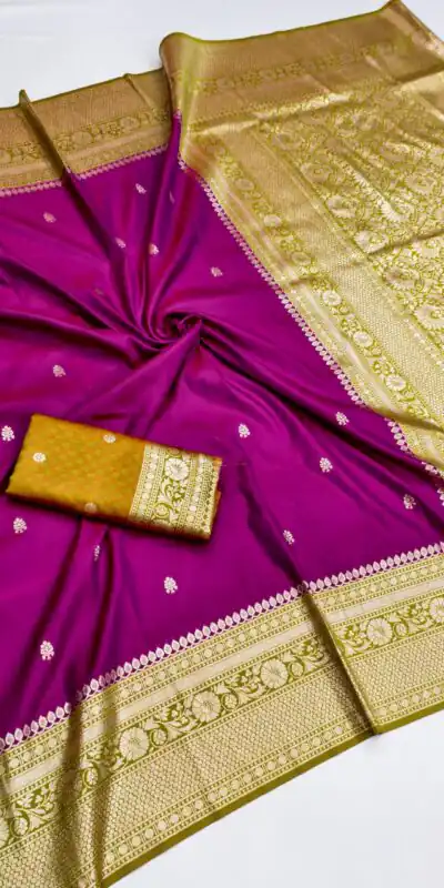 MB 6079 Pink Soft Banarasi Silk Saree with Zari Work & Moti Work. Introductory Price ₹1949. Delivery 4-6 Working Days. Shop now. | Designer Sarees, Modern Digital sarees, Sarees, Bollywood Sarees, Creative Sarees, Embroidered Sarees, Ethnic Saree, Party Wear Sarees