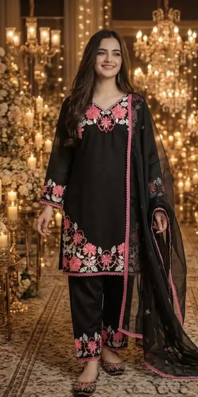 AD 235 Black Satin Rayon Salwar Suit Perfect for Wedding, Party, Haldi, Holi, Housewarming – . Now at just ₹1949. Delivery 4-6 Working Days. Shop now. | Jump Suits, Salwar suit, Casual Suits, Creative suits, Designer Suits, Palazzo Suits, Party Wear Suits, Patiala Suits, Straight Suits