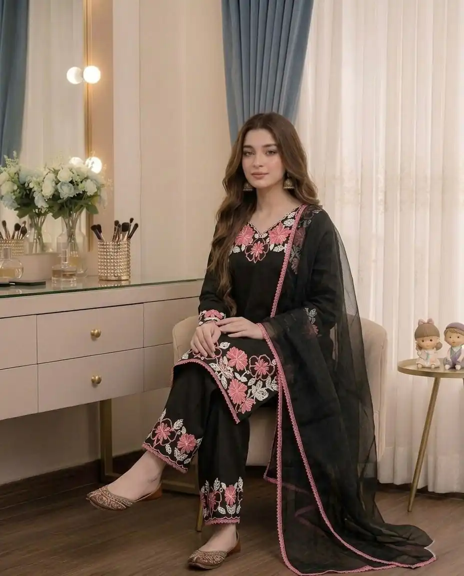 AD 235 Black Satin Rayon Salwar Suit Perfect for Wedding, Party, Haldi, Holi, Housewarming – . Now at just ₹1949. Delivery 4-6 Working Days. Shop now. | Jump Suits, Salwar suit, Casual Suits, Creative suits, Designer Suits, Palazzo Suits, Party Wear Suits, Patiala Suits, Straight Suits