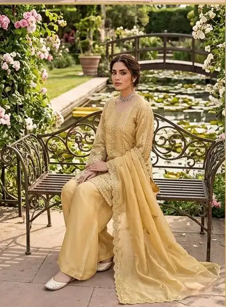 KD 1583 Golden | Golden Zimmy Silk Salwar Suit with Sequins Work. Special Price ₹1699. Delivery 4-6 Working Days. Shop now. | Jump Suits, Salwar suit, Casual Suits, Creative suits, Designer Suits, Palazzo Suits, Party Wear Suits, Patiala Suits, Straight Suits