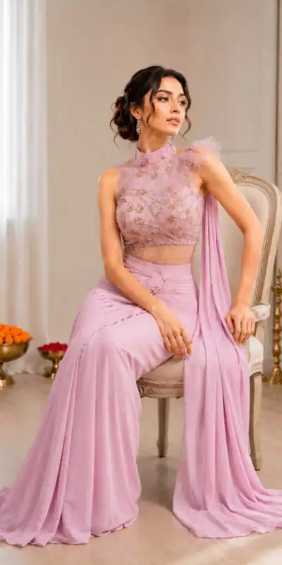 BB 82 Pink | Crep Silk Saree with Sequins Work & Embroidery Work. Special Price ₹1899. Delivery 4-6 Working Days. Shop now. | Designer Sarees, Modern Digital sarees, Sarees, Bollywood Sarees, Creative Sarees, Embroidered Sarees, Ethnic Saree, Party Wear Sarees