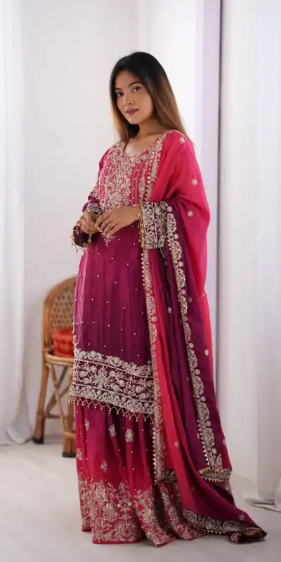 SP 01 Red Color Chinon Silk Designer Work Salwar Suit in Get it for ₹2499. Delivery 4-6 Working Days. Best Online Shop now. | Jump Suits, Salwar suit, Casual Suits, Creative suits, Designer Suits, Palazzo Suits, Party Wear Suits, Patiala Suits, Straight Suits