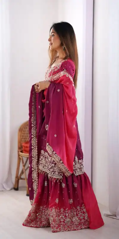 SP 01 Red Color Chinon Silk Designer Work Salwar Suit in Get it for ₹2499. Delivery 4-6 Working Days. Best Online Shop now. | Jump Suits, Salwar suit, Casual Suits, Creative suits, Designer Suits, Palazzo Suits, Party Wear Suits, Patiala Suits, Straight Suits