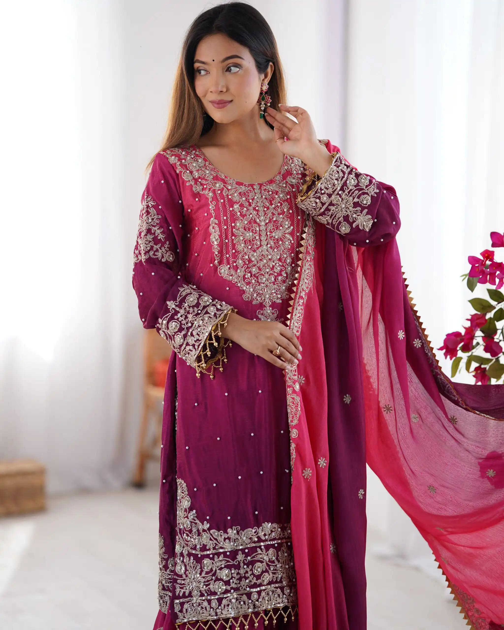 SP 01 Red Color Chinon Silk Designer Work Salwar Suit in Get it for ₹2499. Delivery 4-6 Working Days. Best Online Shop now. | Jump Suits, Salwar suit, Casual Suits, Creative suits, Designer Suits, Palazzo Suits, Party Wear Suits, Patiala Suits, Straight Suits