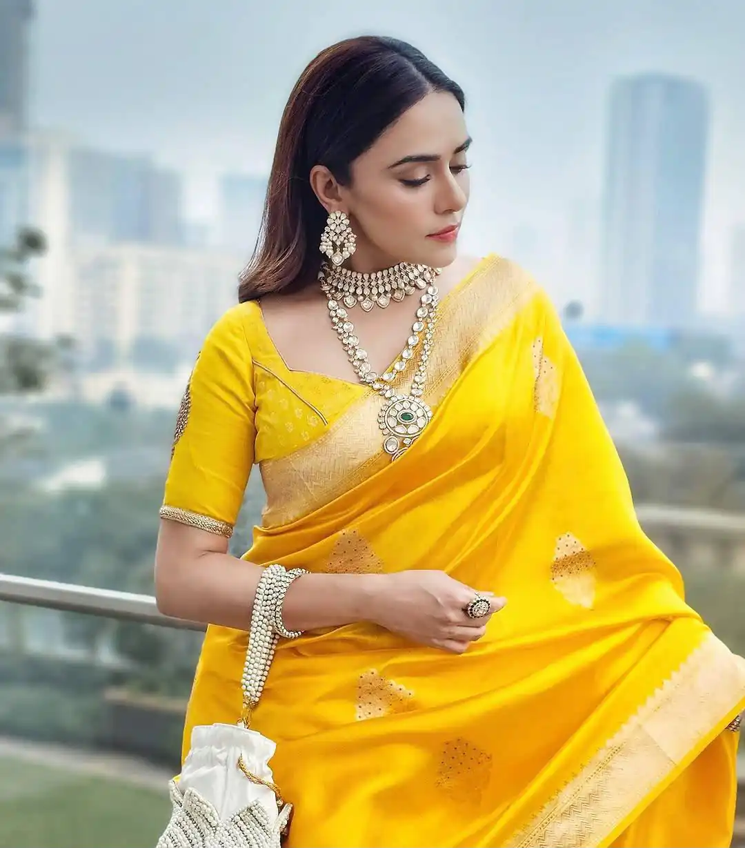 KPR 253 Yellow Color Yellow Soft Lichi Silk Saree with Jacquard Work. Best Price ₹1349. Delivery 4-6 Working Days. Shop now. | Designer Sarees, Modern Digital sarees, Sarees, Bollywood Sarees, Creative Sarees, Embroidered Sarees, Ethnic Saree, Party Wear Sarees