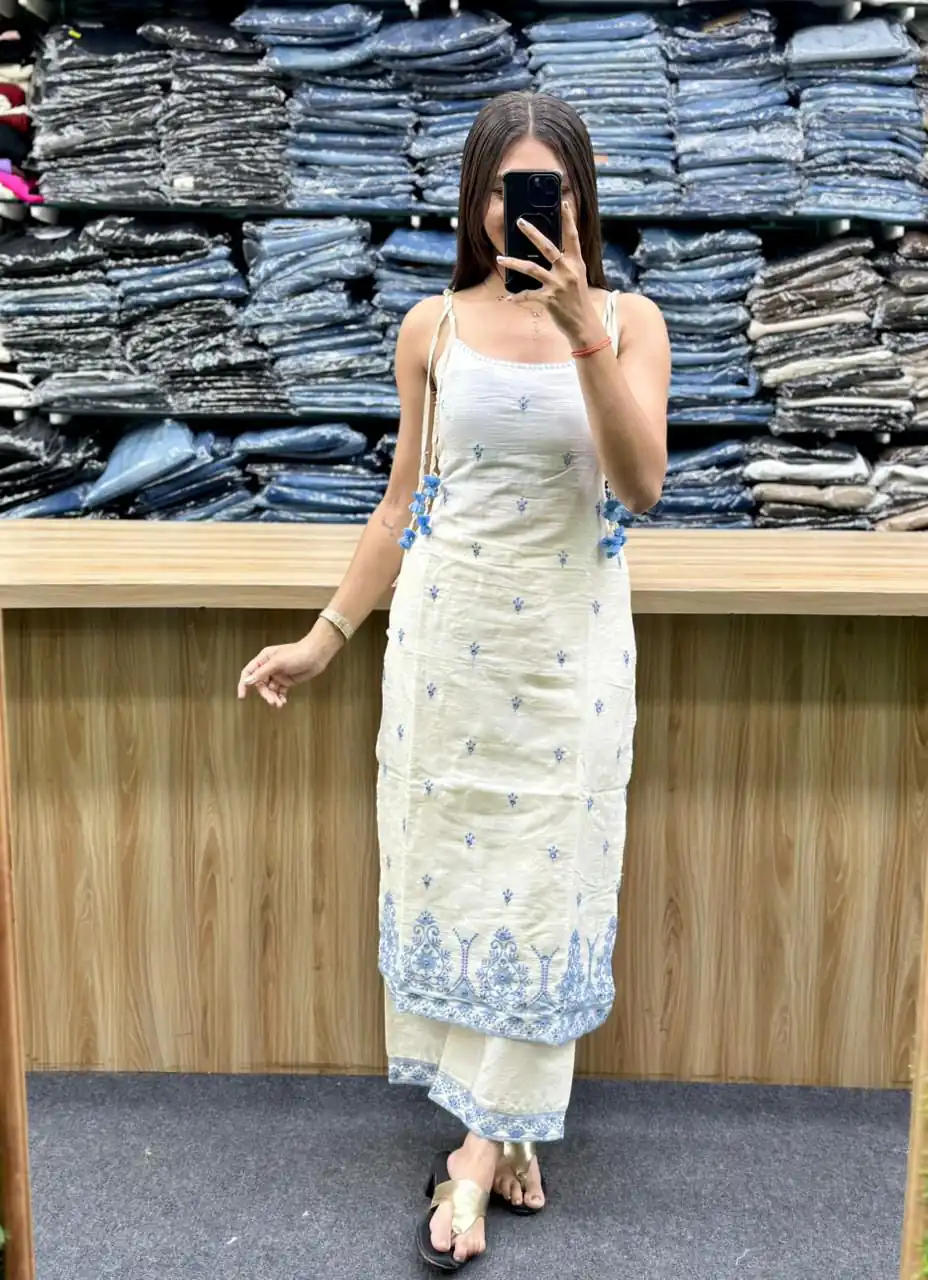 MF 476 Blue Embroidery Sequins Work Salwar Suit in Pink Maska Cotton Silk. Wedding, Party, Festive, Price 2049 - Delivery 4-6 Working Days. Shop now. | Jump Suits, Salwar suit, Casual Suits, Creative suits, Designer Suits, Palazzo Suits, Party Wear Suits, Patiala Suits, Straight Suits