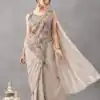 ST 1180 Chiku in Chiku Chinon. Embroidery Work Gorgeous Saree Wedding, Party, Festive, Events, Grab it for ₹1899. Delivery 4-6 Working Days. Shop now. | Designer Sarees, Modern Digital sarees, Sarees, Bollywood Sarees, Creative Sarees, Embroidered Sarees, Ethnic Saree, Party Wear Sarees