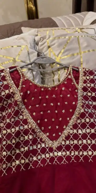 JF 049 Maroon Georgette Gown with Embroidery Work & Sequins Work. Exclusive Offer ₹2149. Delivery 4-6 Working Days. Shop now. | Gowns, Bollywood Gowns, Creative Gowns, Designer Gowns, Embroidered Gowns, Party Wear Gowns