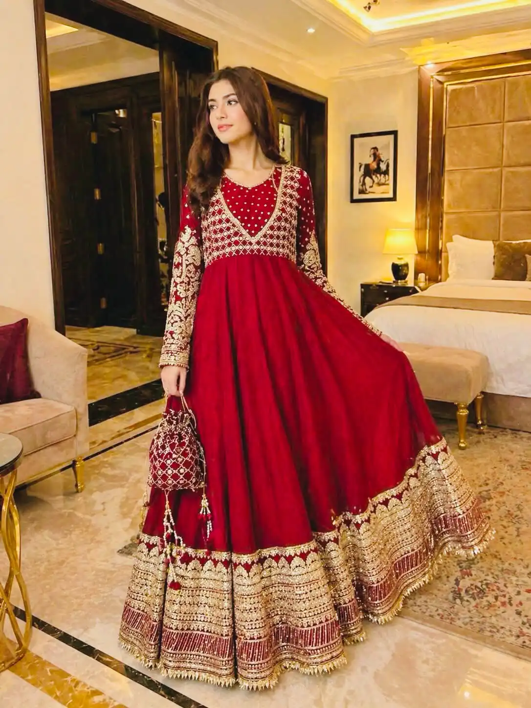 JF 049 Red Georgette Gown with Embroidery Work & Sequins Work. Exclusive Offer ₹2149. Delivery 4-6 Working Days. Shop now. | Gowns, Bollywood Gowns, Creative Gowns, Designer Gowns, Embroidered Gowns, Party Wear Gowns