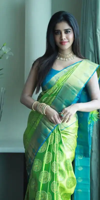 KP 4069 Green Soft Lichi Silk Cloth Saree Perfect for Wedding, Party, Family Gatherings, Sangeet, Festive Deal ₹1449. Delivery 4-6 Working Days | Designer Sarees, Modern Digital sarees, Sarees, Bollywood Sarees, Creative Sarees, Embroidered Sarees, Ethnic Saree, Party Wear Sarees