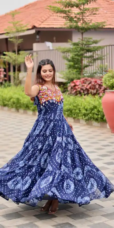 Ram 116 Blue Green Faux Georgette Mirror Work Gown Mirror Work Gown in Faux Georgette. Delivery 4-6 Working Days. Shop now. | Gowns, Bollywood Gowns, Creative Gowns, Designer Gowns, Embroidered Gowns, Party Wear Gowns