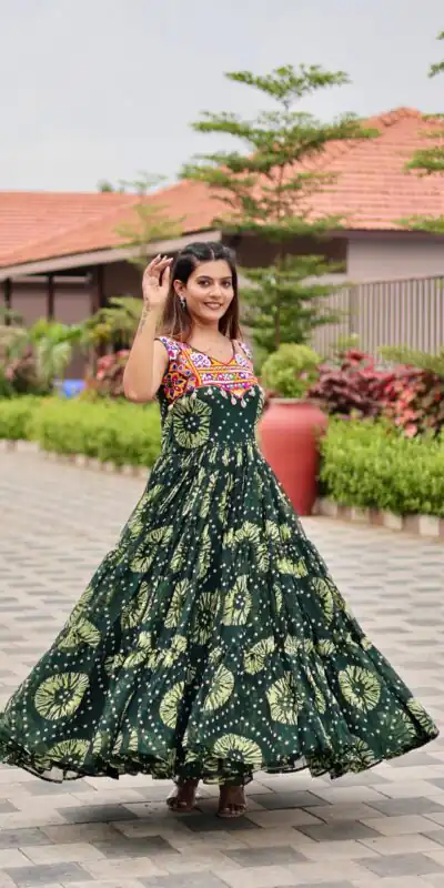 Ram 116 Green Green Faux Georgette Mirror Work Gown Mirror Work Gown in Faux Georgette. Delivery 4-6 Working Days. Shop now. | Gowns, Bollywood Gowns, Creative Gowns, Designer Gowns, Embroidered Gowns, Party Wear Gowns