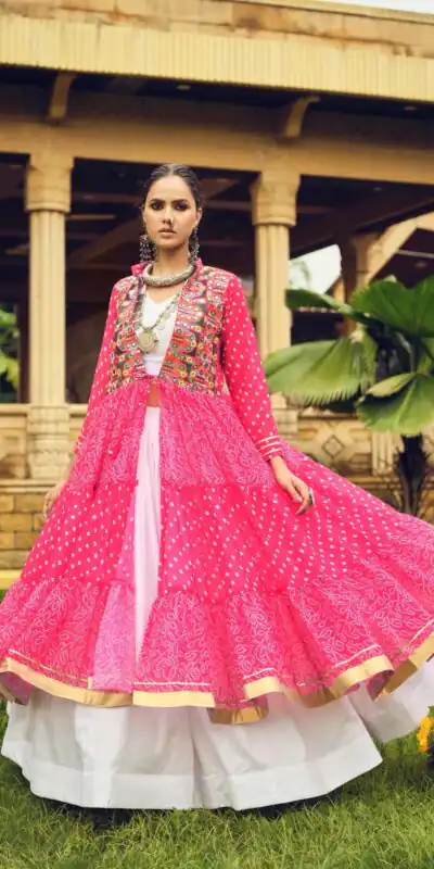 RR 17 Pink | Faux Georgette Lehenga Choli with Embroidery Work & Lace Work. Special Price ₹2149. Delivery 4-6 Working Days. Shop now. | Lehenga, Bollywood Lehenga, Creative Lehenga, Designer Lehenga, Embroidered Lehenga, Party Wear Lehenga