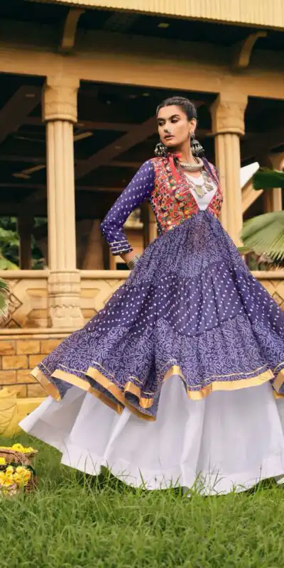 RR 17 Purple | Faux Georgette Lehenga Choli with Embroidery Work & Lace Work. Special Price ₹2149. Delivery 4-6 Working Days. Shop now. | Lehenga, Bollywood Lehenga, Creative Lehenga, Designer Lehenga, Embroidered Lehenga, Party Wear Lehenga