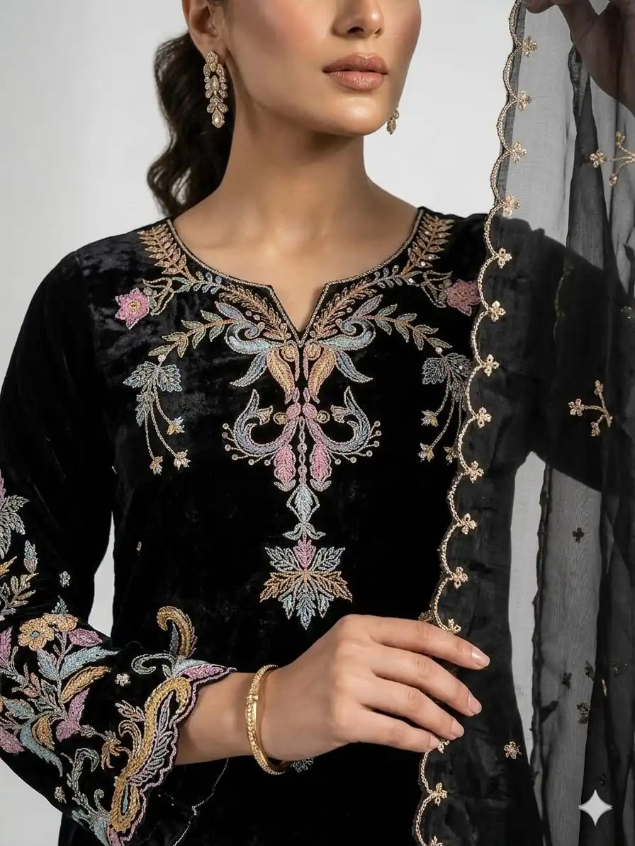 LG 2124 Black Color Roman Silk Salwar Suit with Embroidery Work. Available at ₹2149 only. Delivery 4-6 Working Days. Shop now. | Jump Suits, Salwar suit, Casual Suits, Creative suits, Designer Suits, Palazzo Suits, Party Wear Suits, Patiala Suits, Straight Suits
