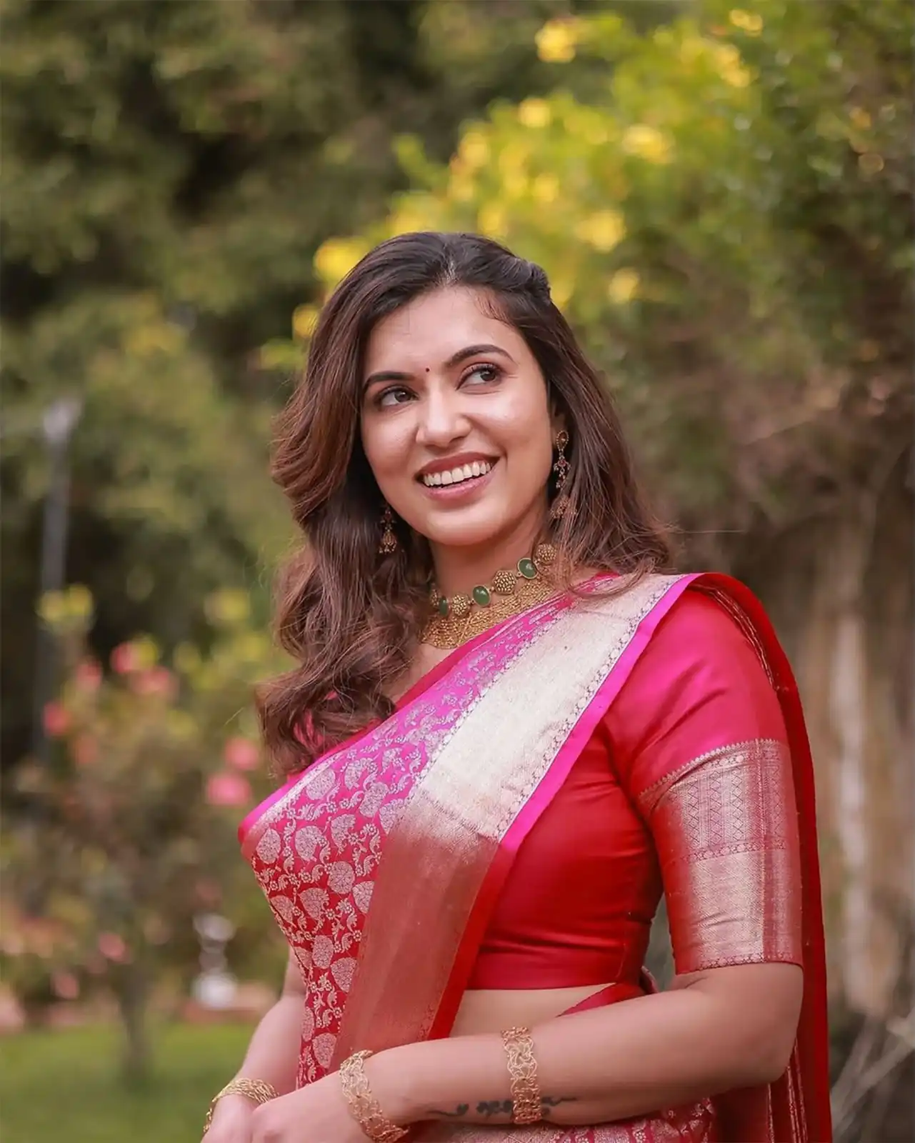 KPR 234 Gajri Soft Lichi Silk Saree with Lace Work & Lace Border. Introductory Price ₹1349. Delivery 4-6 Working Days. Shop now. | Designer Sarees, Modern Digital sarees, Sarees, Bollywood Sarees, Creative Sarees, Embroidered Sarees, Ethnic Saree, Party Wear Sarees