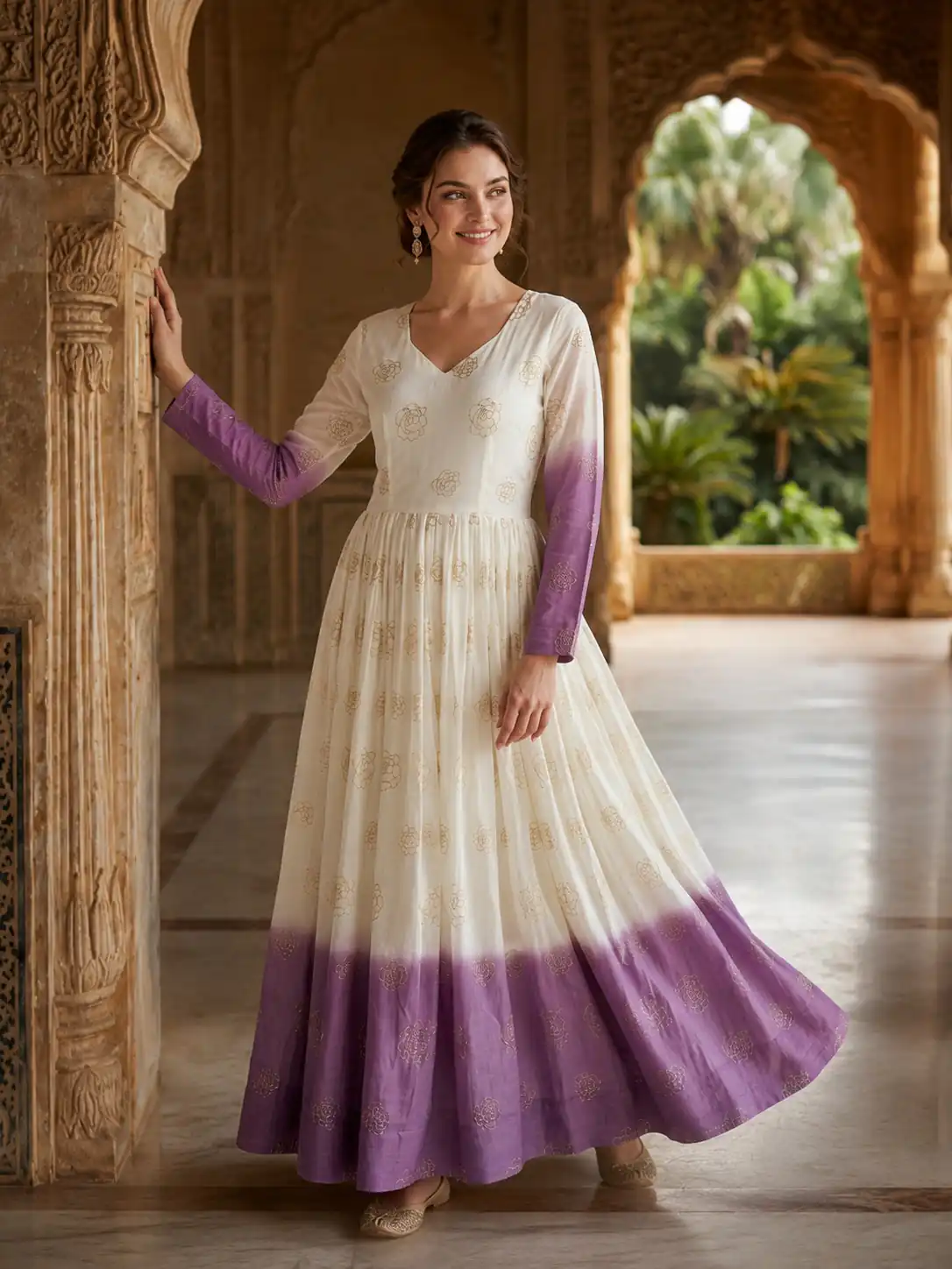 KA 1264 Lavender Silver Crunchy Gown Perfect for Wedding, Party, Durga Puja, Ganesh Chaturthi, Family Gatherings – n. Festive Deal ₹1819. Delivery 4-6 Worki | Gowns, Bollywood Gowns, Creative Gowns, Designer Gowns, Embroidered Gowns, Party Wear Gowns
